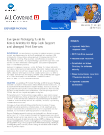 Evergreen Packaging, Konica-Minolta, environment, Middle Georgia Business Products