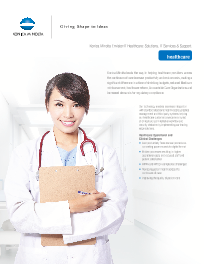 KM, Healthcare, Brochure, Konica-Minolta, Middle Georgia Business Products