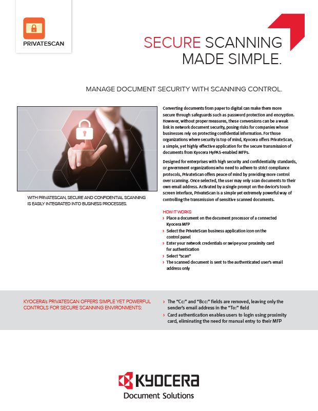 Kyocera,Software, Capture, Distribution, Private Scan, Middle Georgia Business Products