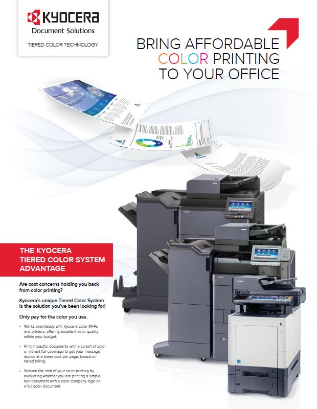 Kyocera, Software, Cost Control And Security, Tiered Color Monitor, Middle Georgia Business Products